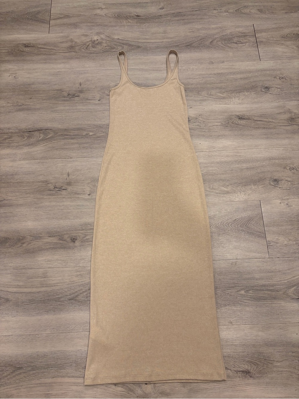 Aritzia Neutral Tank Maxi Dress in Beige - Picture 6 of 6